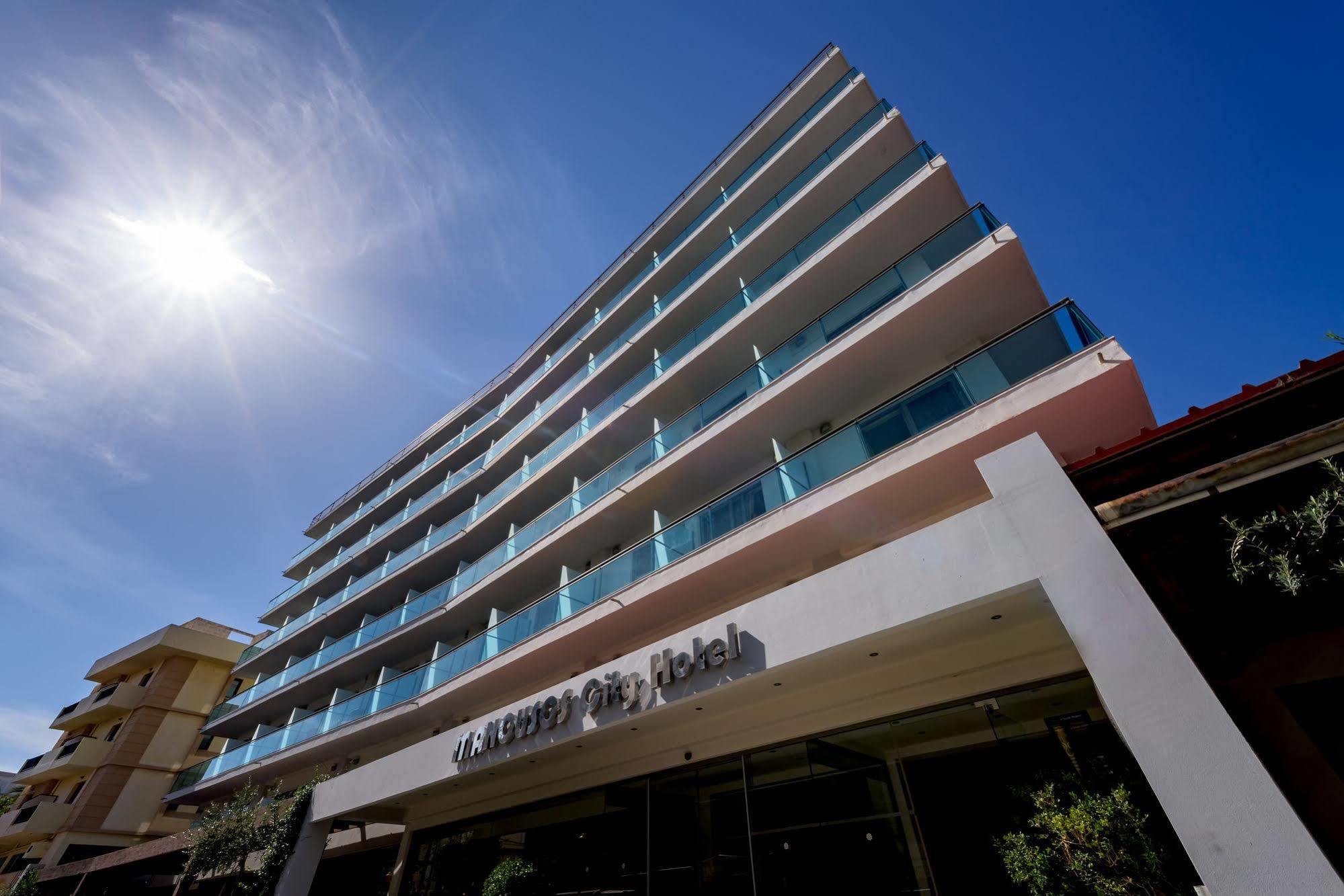 マヌッソス シティ ホテル Rhodes City エクステリア 写真